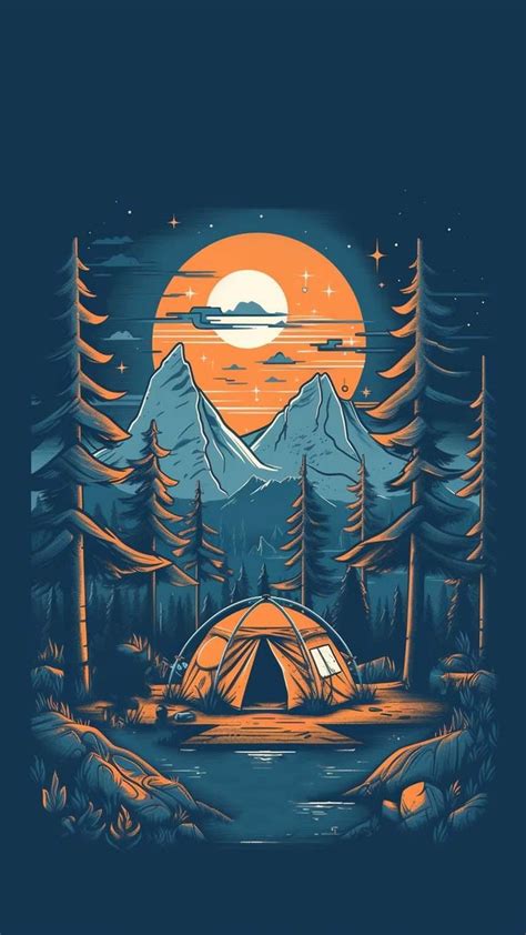 Camping In Forest IPhone Wallpaper HD - IPhone Wallpapers : iPhone ...