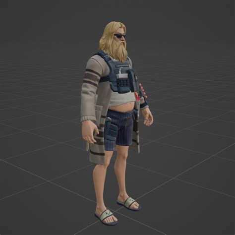 Relaxed Fit Jonesy Fortnite 3d Model By Shevraar