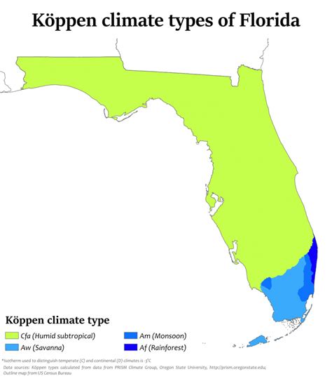 Florida's Climate And Weather - Florida Temp Map | Printable Maps