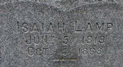 Isaiah Lamp M Morial Find A Grave