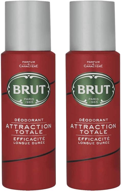 Brut Attraction Totale Mens Gents Deodorant Spray 200 Ml 2 Pack Amazon