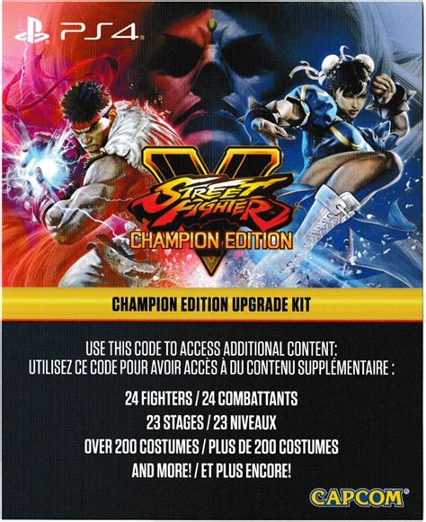 Street Fighter V Champion Edition Cover Or Packaging Material Mobygames