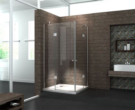 Duschkabine CORNO 100 x 100 x 195 cm ohne Duschtasse - Glasdeals