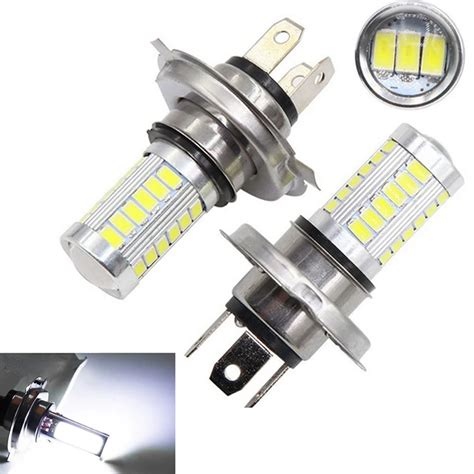 S Cak Sat H4 33SMD LED Motosiklet Kafa Lambas Ampulleri 800LM 6500K Led