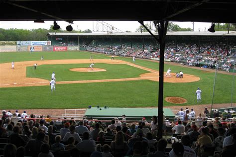 Rickwood Field Photos - Game Day Grandstand View