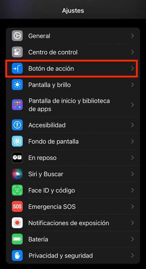 Así se configura el botón de acción del iPhone 15 Pro