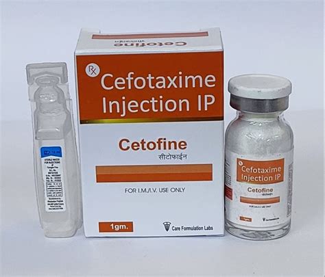 Cetofine Cefotaxime Injection Mg Ausmed Packaging Size Gm At