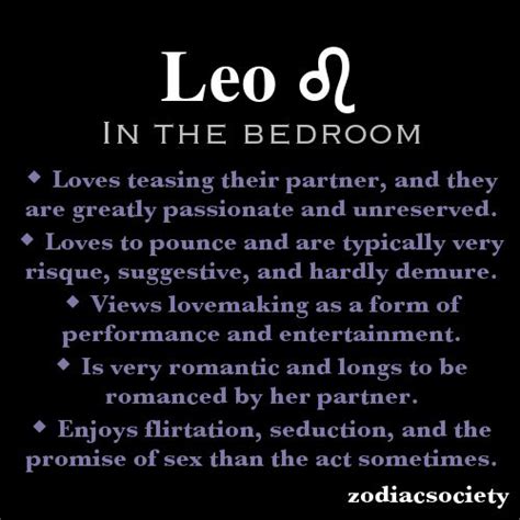 Leo In The Bedroom Leo Leo Zodiac Facts Leo Horoscope