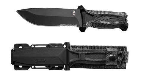 Gerber Strongarm Fixed Blade Knife With Serrated Edge Black Artofit