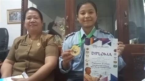 Siswi Smk Negeri Lumut Tapteng Raih Juara Karate Tingkat