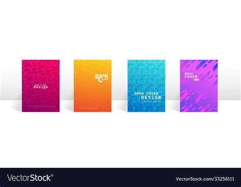 Book Cover Design Abstract Cover Template Vector Image