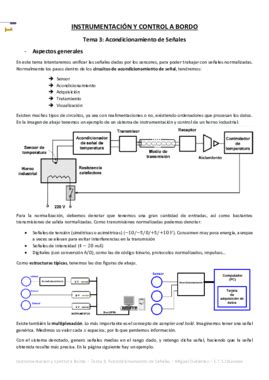 Instrumentación y Control a Bordo Tema 3 Acondicionamiento de