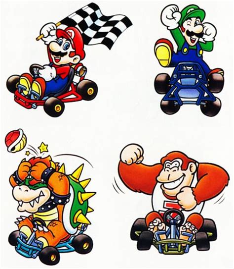 Art For Super Mario Kart Nintendo For Snes 1992 Mario Kart