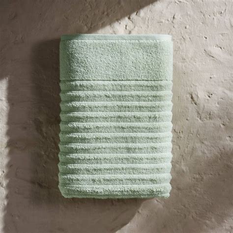 Pc Ribbed Towel Set Sage Green Isla Jade