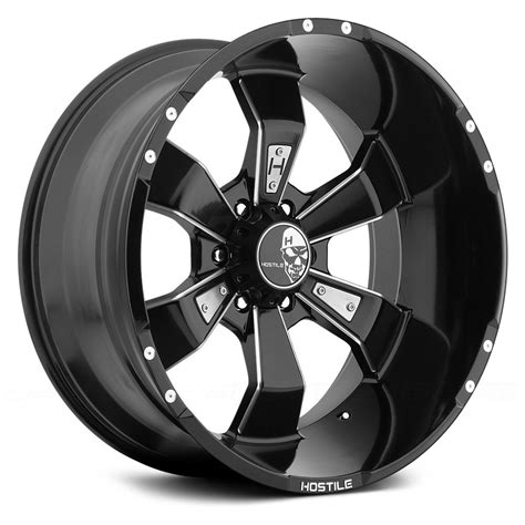 HOSTILE® H103 HAMMERED Wheels - Blade Cut Rims