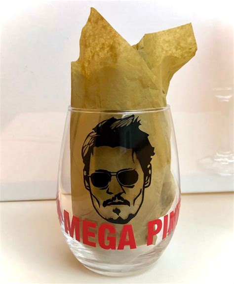 Mega Pint Wine Glass Johnny Depp Wine Glass Johnny Depp Mega Etsy Uk