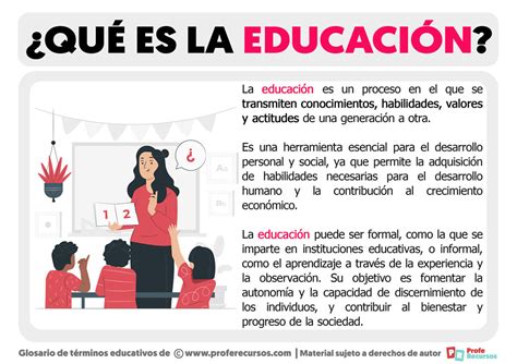 Qué es la Educación Definición de Educación