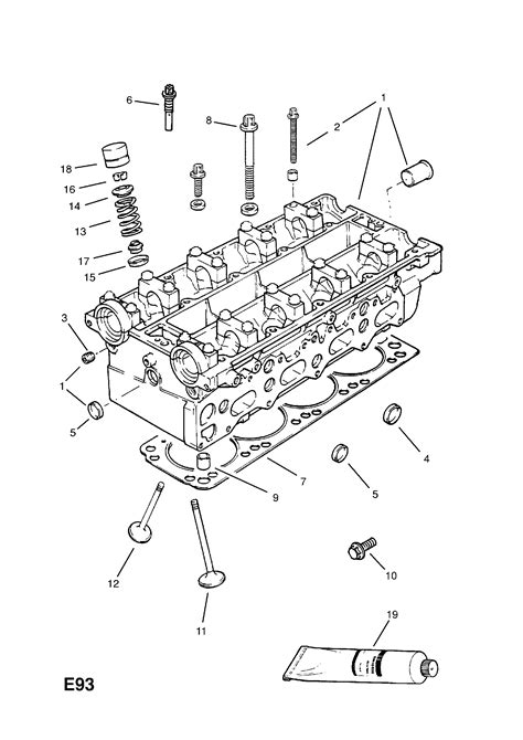 Opel VECTRA B Cylinder Head Exchange Opel EPC Online