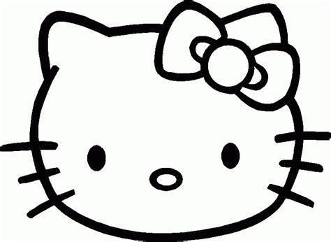 Hello Kitty Black And White - Coloring Home