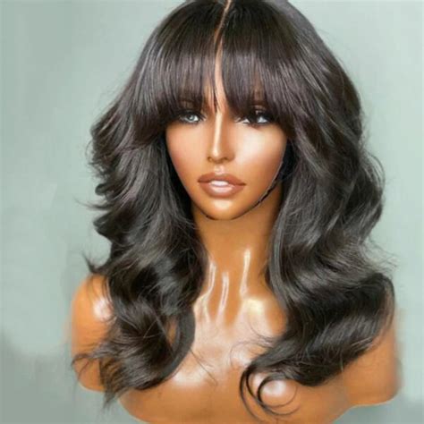 Bossy Bee Brazilian Human Hair Wigs With Bangs Hifi Beauty Bar