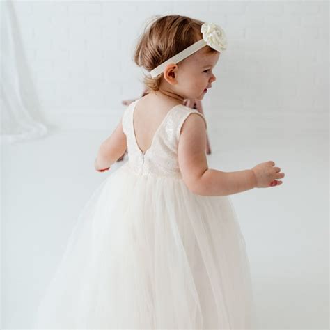 Ivory Flower Girl Dress Etsy