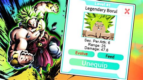 Legendary DBZ Broly Borul LSSJ (Alternative) - All Star Tower Defense ...