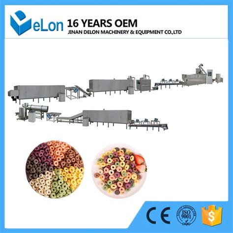 Oatmeal Corn Flakes Making Extruder Corn Flakes Production Line China