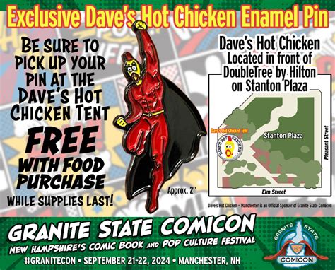 FREE Exclusive Enamel Pin Granite State Comic Con