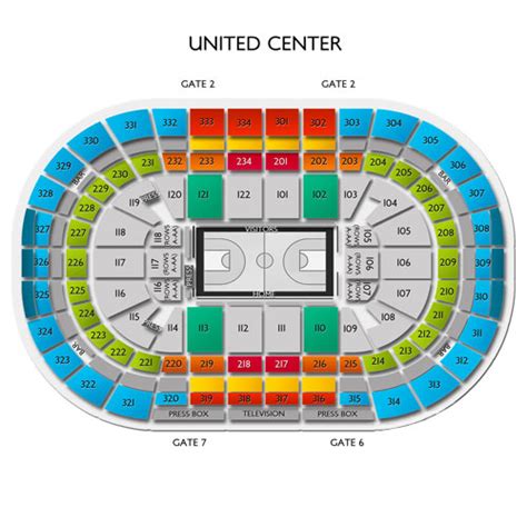 The Best Chicago Bulls Seating Chart Arttruezone