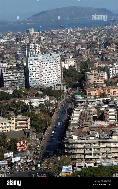 ASB72970 Aerial view of Mumbai city Bombay Mumbai Maharashtra India Stock Photo - Alamy