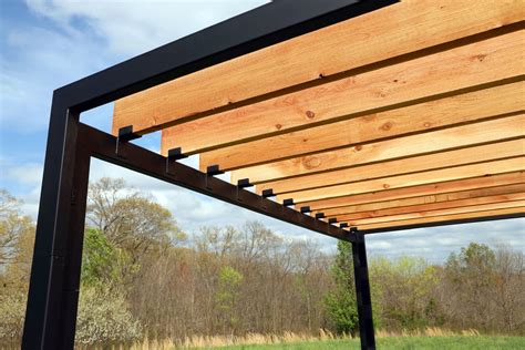 Modern Steel Pergola — ANVIL & OAK