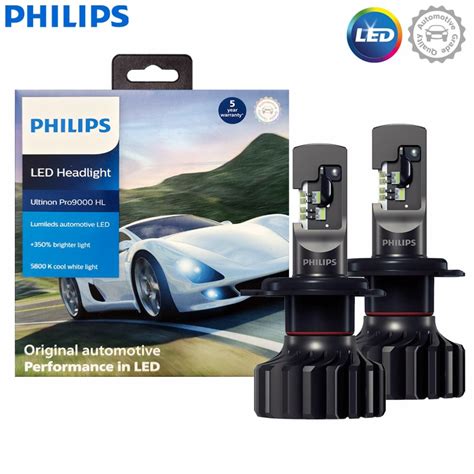 Philips Ultinon Pro9000 Gen2 LED H4 350 Bright Car Headlight 5800K Cool