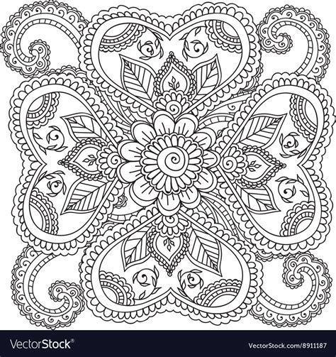 Henna Coloring Pages