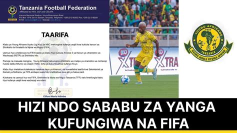 HIZI HAPA SABABU ZA YANGA KUFUNGIWA KUSAJILI NA FIFA MCHEZAJI HUYU