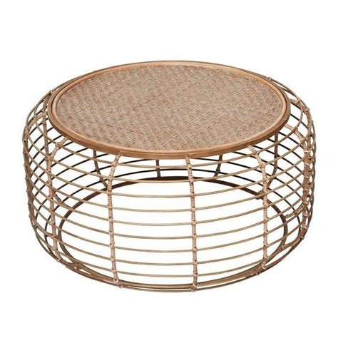 Modern Handwooven Rattan Round Coffee Table Tea Serve Table Etsy In 2021 Rattan Coffee Table