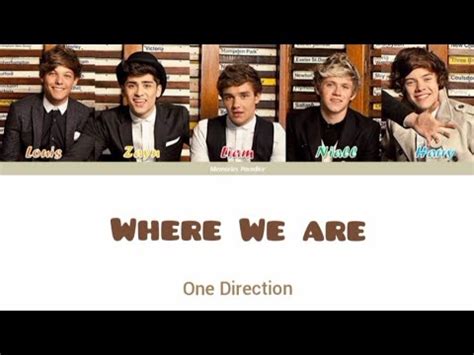 One Direction Where We Are Color Coded Lyrics Unreleased YouTube