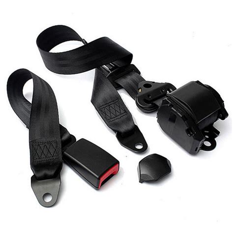 3 Point Car Seat Belt Polyester Steel Abs Auto Scaling Detachable Car