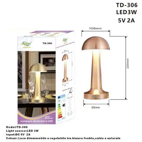 LAMPADA DA TAVOLO BRONZO RICARICABILE USB EFFETTO TOUCH LUCE DECORATIVA