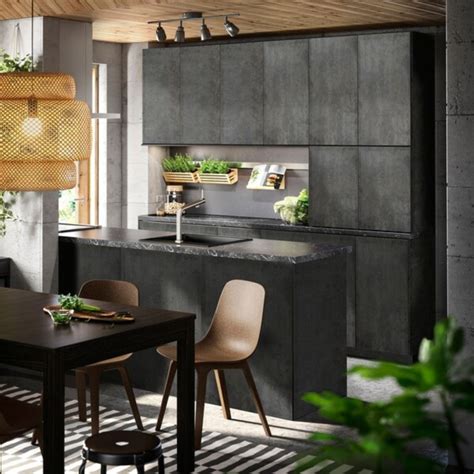 Фасад для кухни панель IKEA KALHYTTAN КАЛЬХЮТТАН 39x103 см темно-серый ...