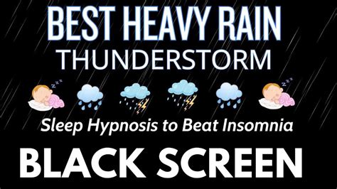 Sleep Hypnosis To Beat Insomnia Within Minutes Heavy Rain With