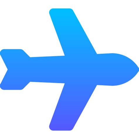 Airplane Basic Gradient Gradient Icon