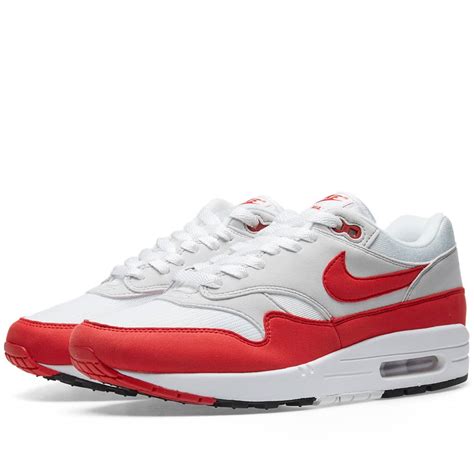 Nike Air Max 1 OG White, University Red & Grey | END.