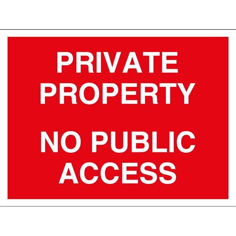 Private Property No Public Access Signs From Key Signs Uk