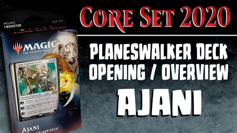 Mtg Core Set Ajani Inspiring Leader Planeswalker Deck Opening