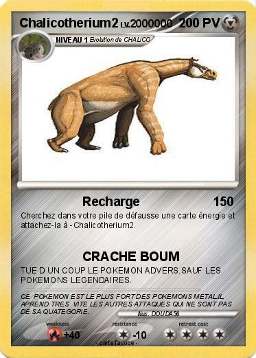 Pokémon Chalicotherium2 Recharge Ma carte Pokémon