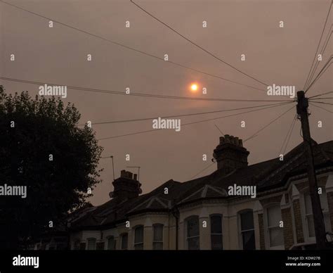 Storm Ophelia Passing Over Battersea London Stock Photo Alamy