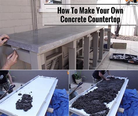 How To Make Your Own Concrete Countertop Home And Gardening Ideas