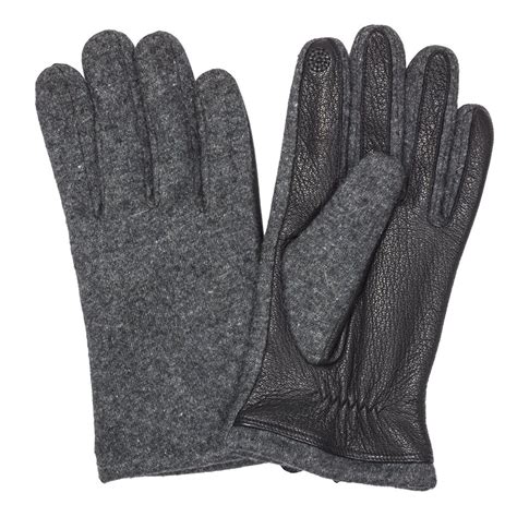 Benson & Brown Men's Fleece Lined Wool & Leather Winter Gloves - Boytique