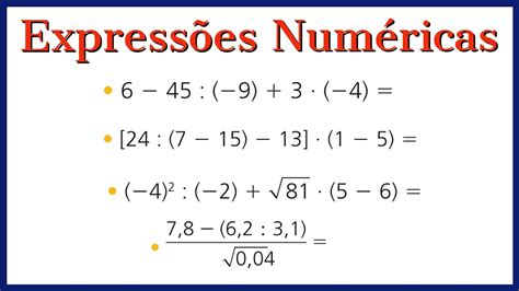 Expressões Numéricas Exercícios 7 Ano Edulearn