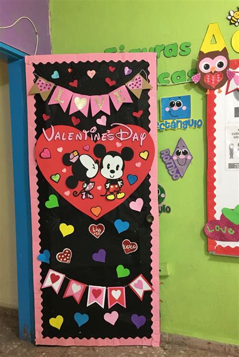 Puerta Febrero San Valentín Valentines Door Decorations Classroom Valentines Classroom